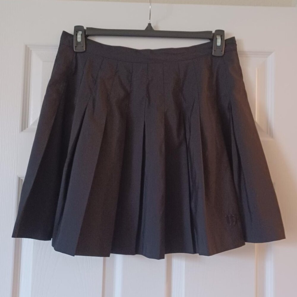 EUC Wilson Vintage Black Classic Pleated Tennis Skirt Size 18